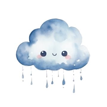 雨だ〜☁️☔️いるよ　